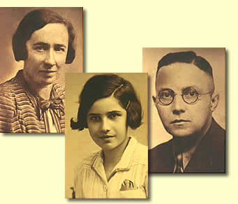 Fotos von Hedy und ihren Eltern aus Hedys Jugendzeit