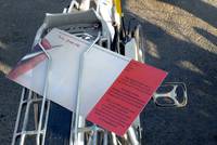 Fahrradgepäckträger mit Postkarte
